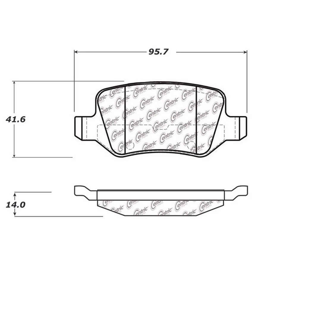 104.13580 – STOP TECH Brake Pad, FMSI Number D1358 Semi-Metallic Set Of 4